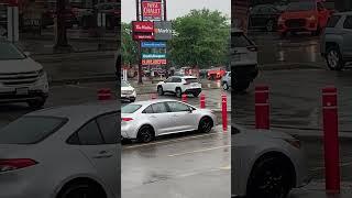 Big rain Dog & Begger In Tim’s Drive Through