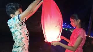 Flying Sky lantern launcher | Paper sky lantern