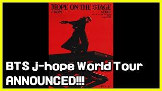 Everything we know about BTS j-hope World Tour HOPE ON THE STAGE 방탄소년단 제이홉 월드투어 일정 떴다