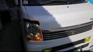 DA64W Multicab Every Wagon|DIY DRL strip daylight with turn signal installation