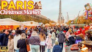 Paris, France  - 4k PARIS Christmas MARKET 2024 Magical Atmosphere Tuileries With Captions