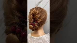 Tutorial on how to make a fluffy and elegant high-end hairstyle for the back of the head