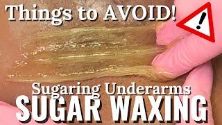 SUGARING UNDERARMS | SUGAR WAX #waxing #sugaring #hairremoval #sugarwax