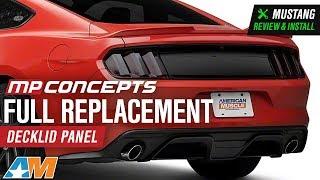 2015-2017 Mustang MP Concepts Full Replacement Decklid Panel - Gloss Black Review & Install