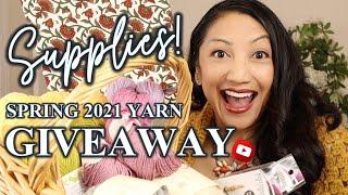 SPRING YARN GIVEAWAY 2021 | Best Crochet Supplies Giveaway Yet for Crochet Business & Handmade Hobby