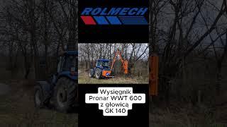 Wysięgnik PRONAR WWT600 z głowicą GK 400 ROLMECH #rolmech #maszynykomunalne #pronar #kubota