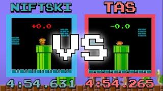 Niftski (4:54.631) VS RTA Rules TAS (4:54.265) COMPARISON