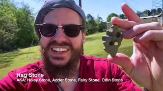 Types of Hag Stone "Holey Stone" Rough Natural  Specimen and Pendants CosmicCuts.com Protects Babies