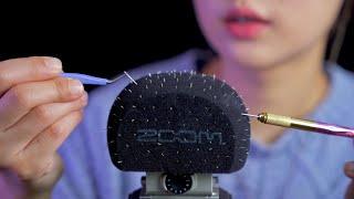 [ASMR] Removing the thorns stuck on the mic  2| Layered with inaudible whispering *Intense sounds*