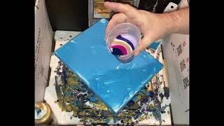 #41 “Brave” Acrylic Pour Painting