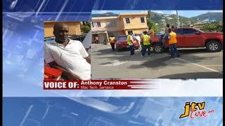 JTV NEWS UPDATE   JAMAICA LINESMEN IN BVI STAGED PROTEST