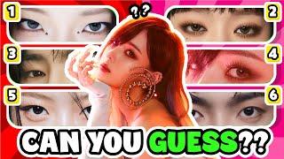 CAN YOU GUESS THESE KPOP  IDOLS JUST BY THEIR EYES?  KPOP QUIZ 2024