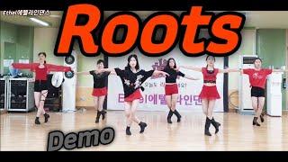 Roots 루츠라인댄스(Demo)즐기기 좋은작품~Count: 32 Wall: 4 Level: Improver