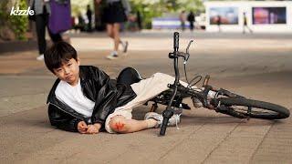 What if you see a child injured while riding a bicycle?