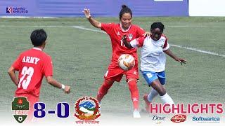 HIGHLIGHTS: Army 8-0 Waling | ANFA Women's League | आर्मी ८-० वालिङ