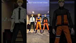 Trio with blond hsirs #viralvideo #anime #P.N editz.s