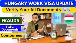 Hungary Work Visa Update | Hungary Work Visa | Hungary Work permit Visa 2024