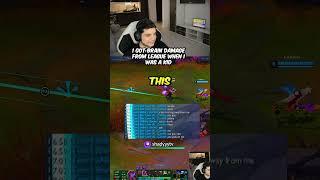 Brain Damage From League #leagueoflegends #shortsgaming #lolclips