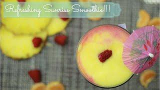 Sunrise Smoothie|#vegansmoothie|#quickrecipe|#healthysmoothie|#howtomakeeasysmoothie|#vitaminrich