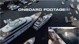 EPIC SUPER YACHT  - DOCKING IN PORTOFINO!!! (Captain's Vlog 88)