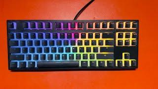Typing on DARK PROJECT KD87 Mechanical Teal - ASMR