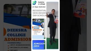 Deeksha Admission 2025: Enroll for a Brighter Future Today! #deekshajuniorcollege