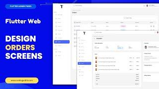 Flutter E-Commerce Admin Panel: How to Create a Orders Table Screen in Flutter web | eCommerce App