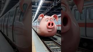 Flying Pig Train  Joyful departure!