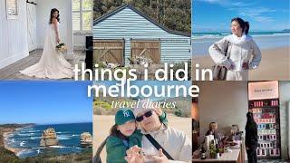 things i did in melbourne, australia. ️ wedding, twelve apostles, & CBD — a travel vlog.