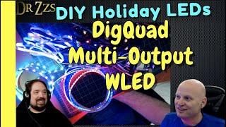 the DigQuad RGB-LED controller can now run up to 4 outputs with WLED. - DIY Holiday LEDs