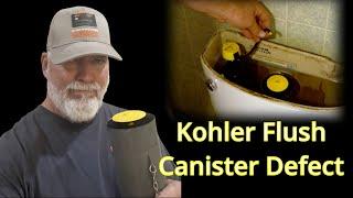 How To Fix a Kohler Canister Flush Valve In 60 Seconds in 2024 #kohler #plumbinghacks #toiletrepair