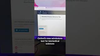 Quick Oxford Biomed Update #oxford #biomed #exam #oxforduniversity #medschool