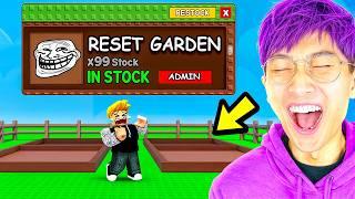 I PRETENDED TO BE A NOOB In ROBLOX GROW A GARDEN!? (TROLLING MY BEST FRIEND & STEALING HIS PLANTS!)