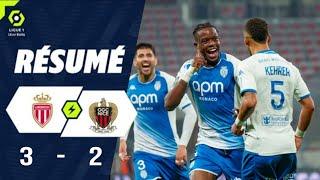 OGC NICE - AS MONACO 2-3 RÉSUMÉ | OGCN - ASM | NICE - MONACO | LIGUE 1 UBER EATS 2024