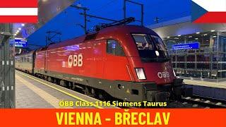 Cab Ride Vienna - Břeclav  (Northern Railway - Austria, Czech Republic) train driver's view 4K