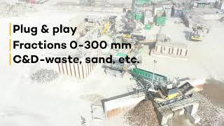 Norditek's water bath in action with C&D-waste and waste sand project