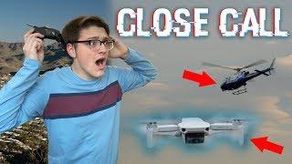 CLOSE Drone Escape From Helicopter Encounter || MAVIC MINI FOOTAGE/MONTAGE