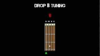 Bass Tuning -  Drop B (B F# B E)