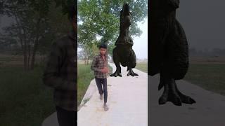 Big Dinosaur chase T-Rex attack part 105 #trending #dinosaur #vfx #trex #youtube #shorts