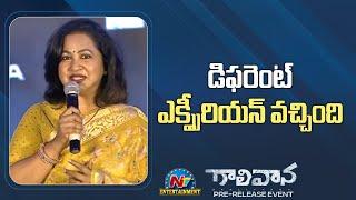 Radikaa Sarathkumar Speech At Gaalivaana Pre Release Event | Sai Kumar | NTV ENT