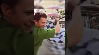 When Tom Holland almost hit himself with the checkered flag  #shorts