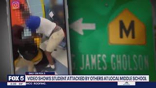 Video shows student being attacked by classmates at Landover middle school