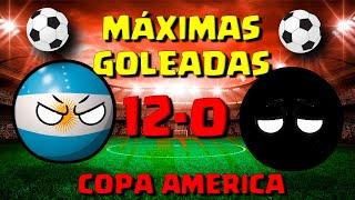 Maximas GOLEADAS EN LA COPA AMERICA countryball