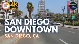 [Tourjo20 | 4K/60FPS] Driving California | San Diego, CA | Downtown | Summer Daytime