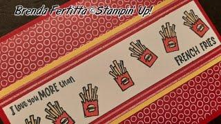 Love You More Than French Fries - FREE Friendly Seagulls Stamp Set #stampinup
