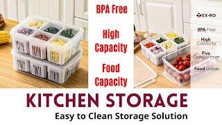 Kitchen Storage Containers | Fridge Storage Boxes | Freezer Storage Containers |