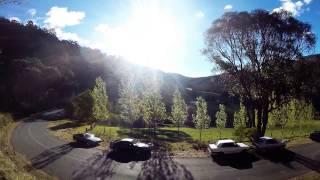 Golf GTI run through hills