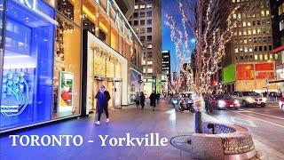 Toronto Yorkville Village - Bloor and Yorkville Holiday Magic Christmas Lights Walk