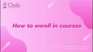 How to enroll in courses