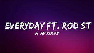 A$AP Rocky - Everyday ft. Rod Stewart, Miguel, Mark Ronson | Lyrics Video (Official)